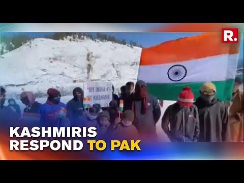 Kashmiris Send Strong Message to Pakistan's 'Kashmir Solidarity Day' farce; Hoist Tricolour