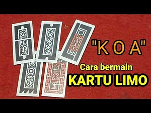 Cara main Kartu limo dengan KOA atau Kartu ceki.
