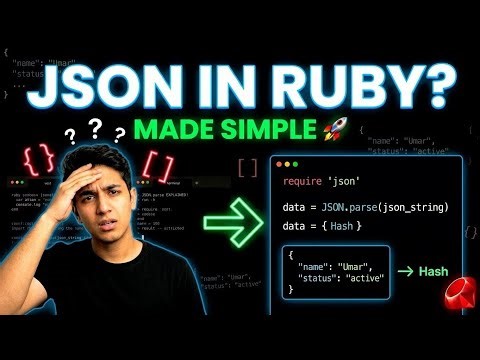 JSON & JSON.parse in Ruby Explained 🚀 | Beginner Ruby Tutorial 
