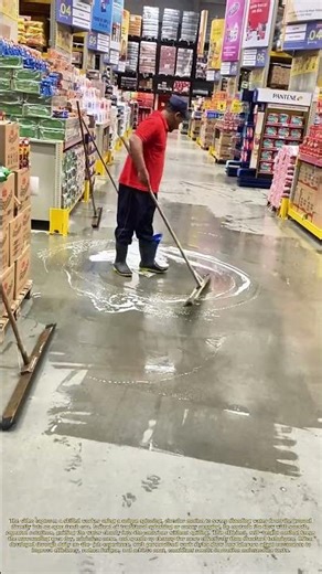 Spinning Away Water: How a Worker Uses Circular Motion to Clear Standing Water