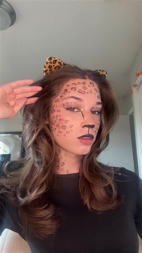 Cheetah Makuep Tutorial 🐆✨ #makeup #halloweenlook