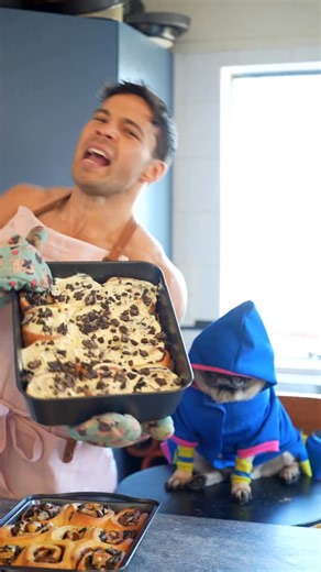 Can someone help me clean up the mess above my pantry please 😆 Oreo Cinnamon Rolls 🖤 Soft, fluffy dough. Buttery cinnamon swirl. Crushed Oreos in every bite. If cinnamon rolls and Oreos had a very good idea, this would be it. DOUGH • 1½ cups warm milk • ½ cup sugar • 2¼ tsp active dry yeast • 6 cups all-purpose flour • ½ tsp salt • 3 large eggs • ¾ cup melted butter Mix milk, sugar & yeast. Add flour, salt, eggs & butter. Knead until smooth, then let rise 1–2 hours. FILLING • 20 crushed Oreos 