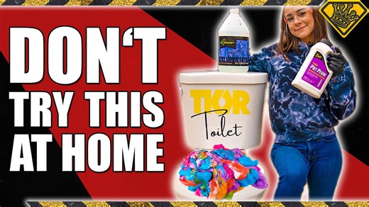 We tested whether elephant toothpaste would blow up a toilet