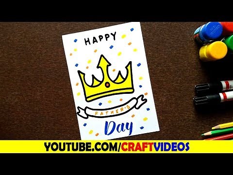 HOW TO DRAW FATHER'S DAY CARD | FATHERS DAY DRAWING