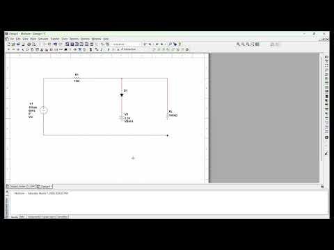 Multisim-Positive Limiter (Clamping) Circuit