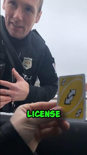 Man Uses Uno Reverse Card During Traffic Stop 😂 #shorts