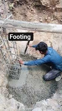 footing kese krte h #shortvideo #construction
