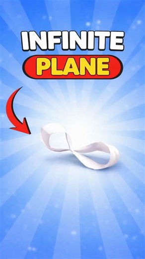 how made to a infinite plane homemade origami best plane #shorts #diy #diycraft #craft #origami