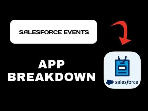Salesforce Events App Overview - What To Know