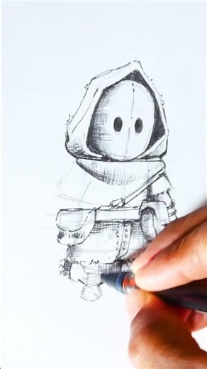How to draw chibi cartoon character
