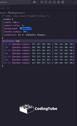 👉 Como Crear una ANIMACIÓN para LOADER con HTML y CSS 😱