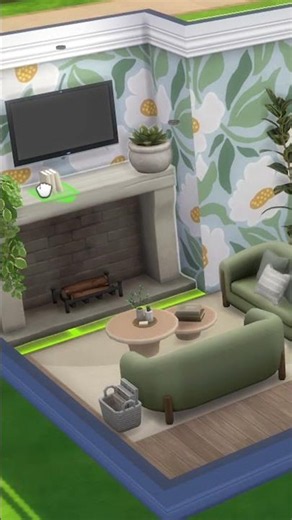 Let's Build Cozy Living Room For My Sim | The Sims 4