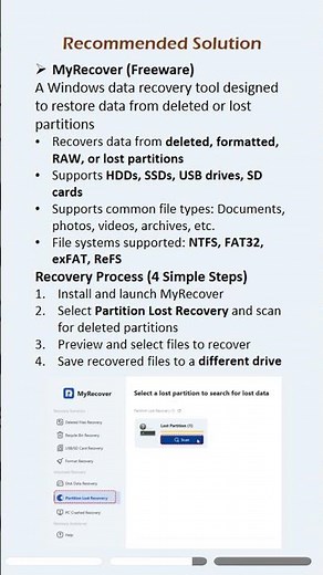 How to Recover Data from Deleted Partition on Windows 10/11#datarecovery