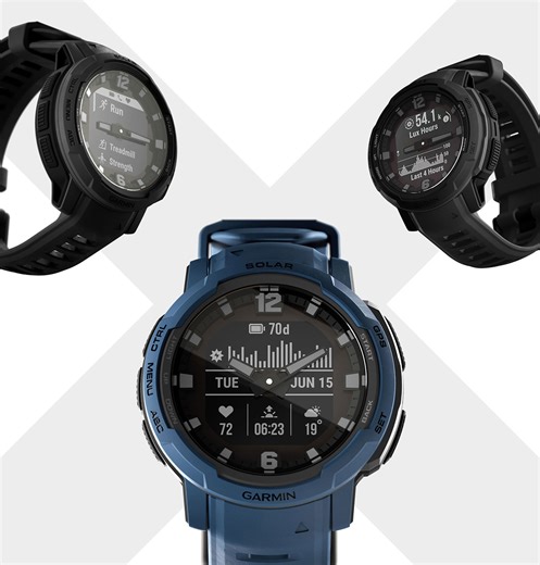 The Garmin Instinct Crossover Smartwatch Combines Analog and Digital Goodness
