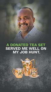 How did a donated tea set help Curley on his job hunt? Discover our mission and find out how your donations help people in your community change their lives. https://www.goodwill.org/new-lives/ | Goodwill of Greater Washington | Facebook