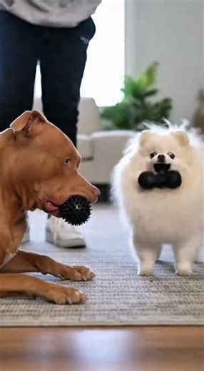 FUNNY DOG REACTION TO VIRAL SHAKY BALL 😂 | DOG BRAIN MASSAGE TOY GONE WRONG #dogs #pets #funny