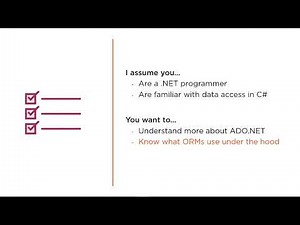 Implementing ADO.NET with C# Course Overview