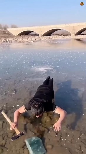 967K views · 3.1K reactions | -40°C Mongolia Crystal Hunting Under Frozen River! #fbreelsvideo #skills #funny #Amazing | 27 Crew | Facebook