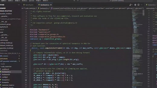 3D Gaussian Splatting代码解读第二期part2(backward.cu)