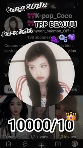 Je VOICI LA GAGNANTEEE ELLE A LA PLUS BELLE PDP 🫐🫧🍇