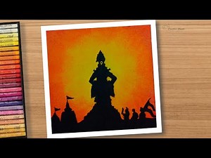 God Vitthal Drawing With oil pastels | How To Draw Lord Vitthal Drawing | Festival Special Drawing |