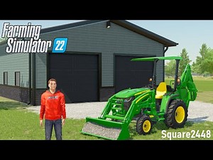 Built A 2 Car Garage & Tractor Work! | FS22 Homeowner
