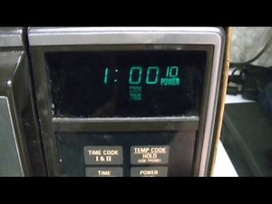 VINTAGE GE SpaceMaker II Microwave From 1987, Part 1 - Inspection