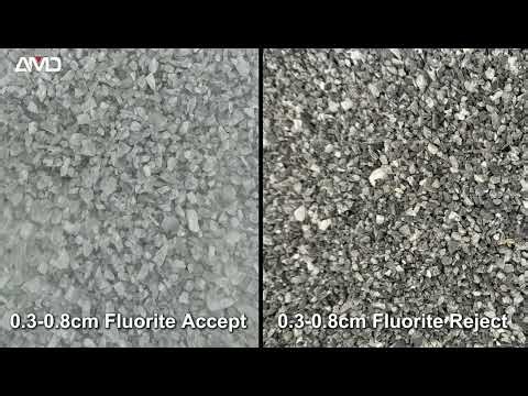 AMD Fluorite Ore Sorting with KG Series Ore Sorter/Sortex Machine