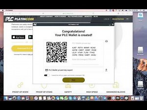 PLC. Tutorial How to Download the PLC Wallet PLATINCOIN.