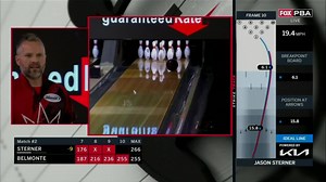 Jason Sterner is moving on! Jason Sterner defeats Jason Belmonte, 266-255, and advances to the semi-finals to face Tommy Jones. 📺: LIVE NOW on FOX | Professional Bowlers Association (PBA)