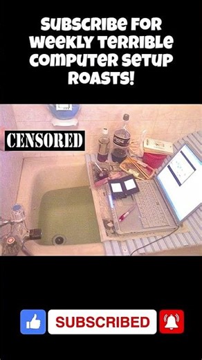 Worst gaming setups! Subscribe for weekly! #memes #computersetup #funny #comedy #comedyshorts