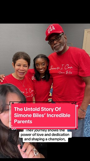 Simone Biles' journey to greatness wasn't just her own—meet the incredible parents who helped shape her into the champion she is today. 🏅💪 #SimoneBiles #OlympicTrials #Gymnastics #greenscreen