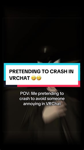 I can’t be the only one that does this right? Pretending to crash in VRChat? 🤣 #vrchat #vrchatfunny #vrchatmemes #vrc