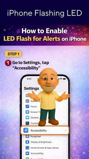 Your iPhone can flash a light for notifications #iPhoneTips #Accessibility #iPhoneHelp #TechSupport