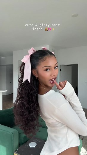 Cute Pigtails Hairstyles with Ribbons for Girls | Hair Inspo