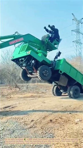 4WD Farm Loader Performance Show: Amazing Maneuverability 🌾