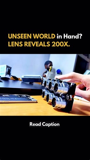 Artificially Influenced | AI | Unseen world in hand? Lens reveals 200X. This garage mod clips a ten-dollar lens array to your iPhone, aligning optics for two hundred... | Instagram