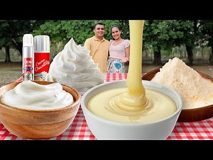 💚How to make: Condensed Milk, Heavy Cream, Powdered Milk, and Chantilly Cream from Scratch💚