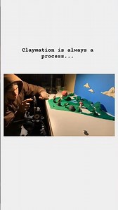 Making a full claymation 👀 #stopmotion #animation #claymation #behindthescenes