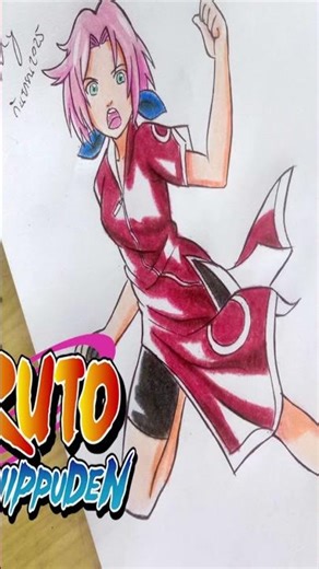 Sakura Naruto Coloring Tutorial