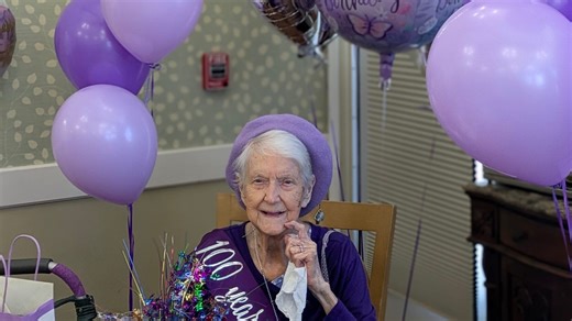 'Local legend' Evelyn, celebrates 100th birthday
