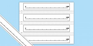 Whole Numbers Blank Number Lines 0 - 1,000 by Hundreds