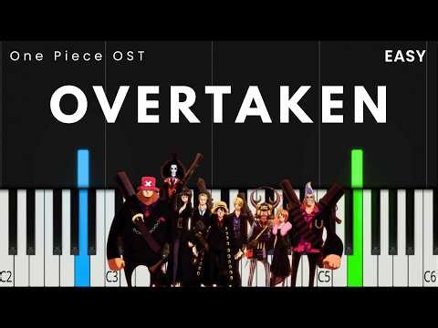 One Piece OST - Overtaken | EASY Piano Tutorial