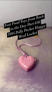 774K views · 18K reactions | The set had a ring, bracelet, watch and locket. Fast Food Toys from Back in the Day Part 646 1994 Polly Pocket Happy Meal Locket #pollypocket #McDonalds #90snostalgia #90skids #happymeal #90stoys #CuteToys | CPJ Collectibles | Facebook
