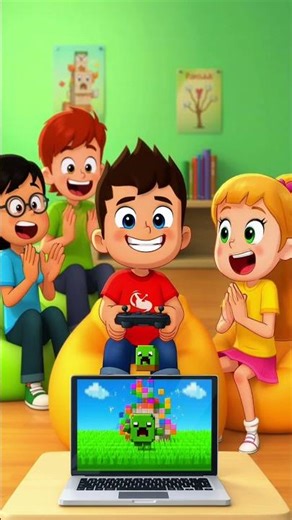 Happy Minecraft Adventure 🎮🌍 | Kids Fun Cartoon #ZibinoKidsNursery#MinecraftFun#minecraftkids