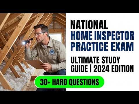 National Home Inspector Practice Exam: Pass the NHIE on Your First Attempt