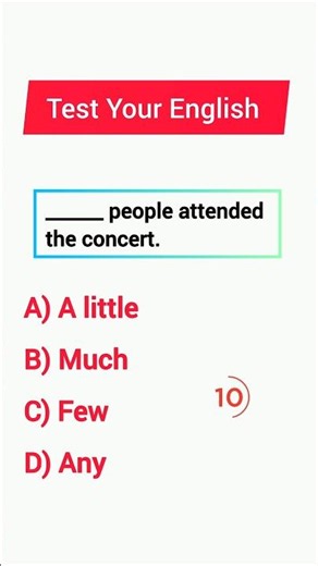 Few vs Much vs Any | English Grammar Quiz (Test Yourself!)