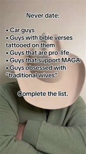 What would you add? #datingadvice #date #datingtips #dating #politics #fyp #politic #democrat #democrats #liberal #left #leftist #trending #fy #foryou #foru #foryoupage #trump #maga #donaldtrump #republicans #republican #bible #jesus #church #god #car #cars #prochoice #prolife #fblifestyle | Allen Barrett