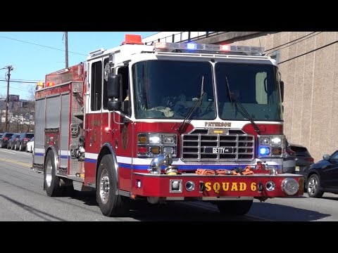 Paterson Fire Department New Squad 6 Responding 3/11/24