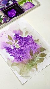 441 reactions · 11 comments | ✨ Watch the magic unfold! ✨ Painting dreamy purple lilacs in loose watercolor and using salt for amazing texture!  Have you ever tried the salt technique? Let me know what you think in the comments!  #loosewatercolor #watercolorlilac #artreels #floralwatercolor #easywatercolor | Watercolor.Tips | Facebook